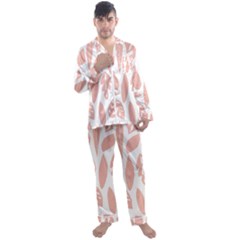 Blush Orchard Men s Long Sleeve Satin Pyjamas Set by andStretch