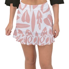 Blush Orchard Fishtail Mini Chiffon Skirt by andStretch