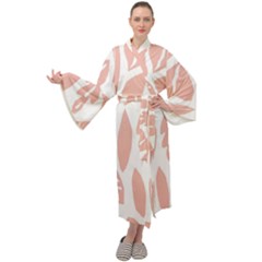 Blush Orchard Maxi Velour Kimono by andStretch