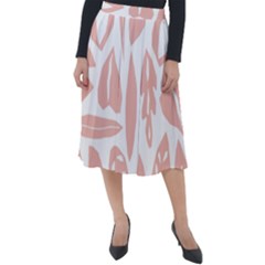 Blush Orchard Classic Velour Midi Skirt  by andStretch