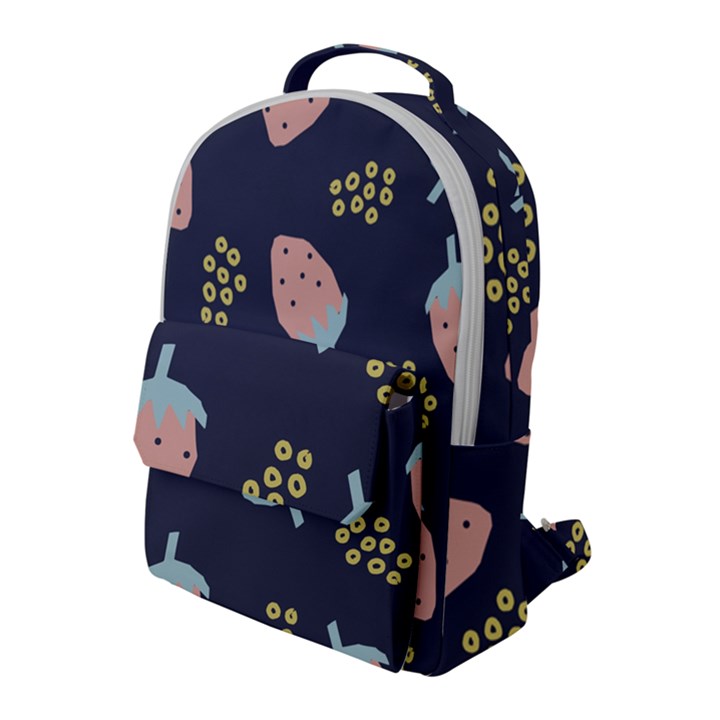 Strawberry Fields Flap Pocket Backpack (Large)