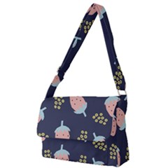 Strawberry Fields Full Print Messenger Bag (l) by andStretch