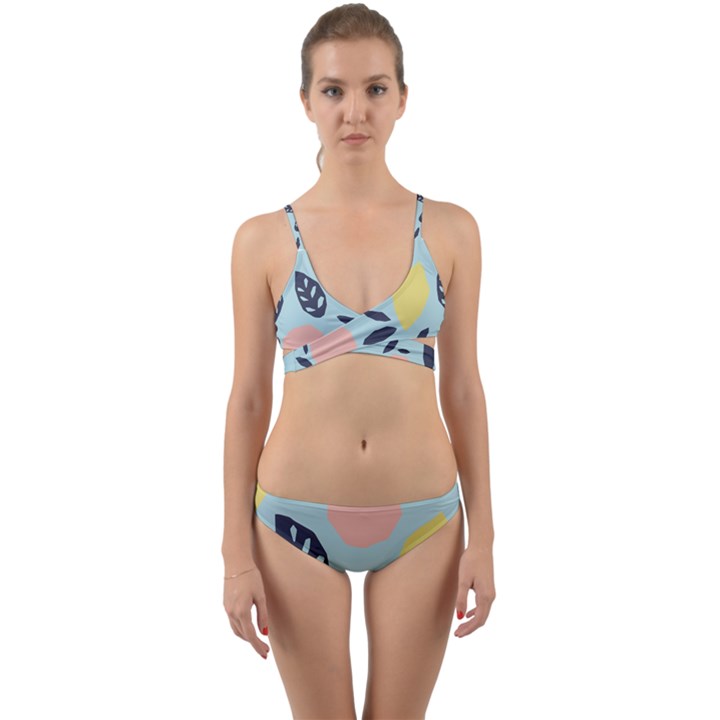 Orchard Fruits Wrap Around Bikini Set