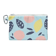 Orchard Fruits Canvas Cosmetic Bag (medium) by andStretch