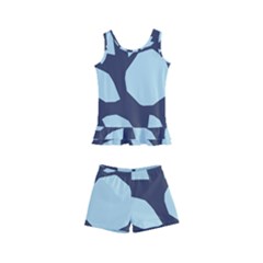 Orchard Fruits In Blue Kids  Boyleg Swimsuit by andStretch