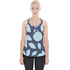 Orchard Fruits In Blue Piece Up Tank Top by andStretch