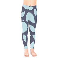 Orchard Fruits In Blue Kids  Leggings by andStretch