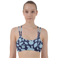 Orchard Fruits In Blue Line Them Up Sports Bra