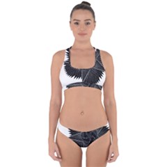 Black Rose Cross Back Hipster Bikini Set by Sabelacarlos