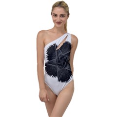 Black Rose To One Side Swimsuit by Sabelacarlos