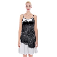 Black Rose Spaghetti Strap Velvet Dress by Sabelacarlos