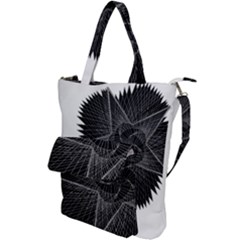 Black Rose Shoulder Tote Bag by Sabelacarlos