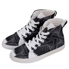 Black Rose Men s Hi-top Skate Sneakers by Sabelacarlos