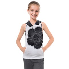 Black Rose Kids  Sleeveless Hoodie by Sabelacarlos