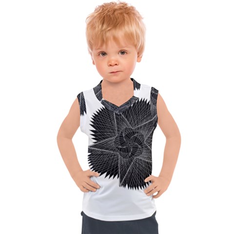 Black Rose Kids  Sport Tank Top by Sabelacarlos