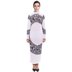 Letter C  Turtleneck Maxi Dress by Sabelacarlos