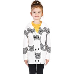 Letter C  Kids  Double Breasted Button Coat by Sabelacarlos