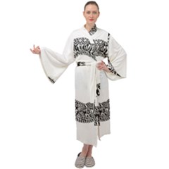 Letter C  Maxi Velour Kimono by Sabelacarlos