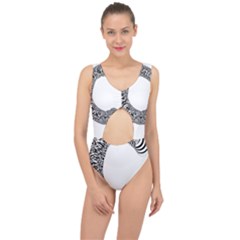 Letter C  Center Cut Out Swimsuit by Sabelacarlos