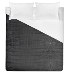 Black Alligator Skin Duvet Cover (queen Size) by LoolyElzayat