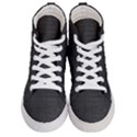 Black Alligator Skin Women s Hi-Top Skate Sneakers View1