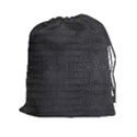 Black Alligator Skin Drawstring Pouch (2XL) View1