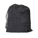 Black Alligator Skin Drawstring Pouch (2XL) View2