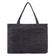 Black Alligator Skin Medium Tote Bag by LoolyElzayat