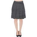 Black Alligator Skin Velvet High Waist Skirt View1