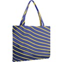 Yellow Blue Stripped Fish Mini Tote Bag View2