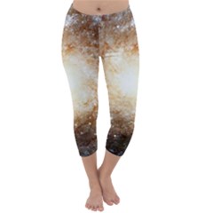 Galaxy Space Capri Winter Leggings  by Sabelacarlos