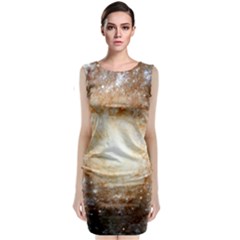 Galaxy Space Classic Sleeveless Midi Dress by Sabelacarlos