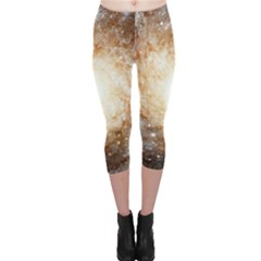 Galaxy Space Capri Leggings  by Sabelacarlos