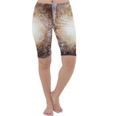 Galaxy Space Cropped Leggings  by Sabelacarlos