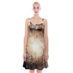 Galaxy Space Spaghetti Strap Velvet Dress by Sabelacarlos