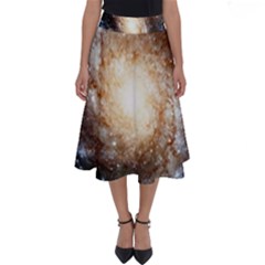 Galaxy Space Perfect Length Midi Skirt by Sabelacarlos