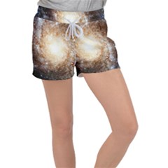 Galaxy Space Velour Lounge Shorts by Sabelacarlos