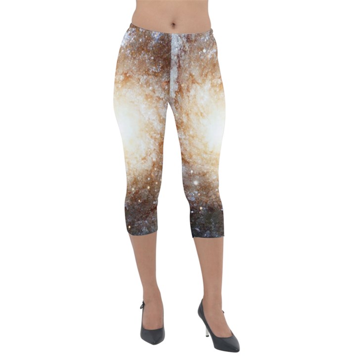 Galaxy Space Lightweight Velour Capri Leggings 