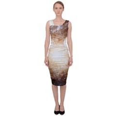 Galaxy Space Sleeveless Pencil Dress by Sabelacarlos