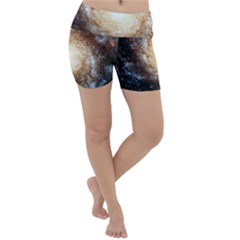 Galaxy Space Lightweight Velour Yoga Shorts by Sabelacarlos