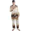 Galaxy Space Men s Long Sleeve Satin Pyjamas Set View1