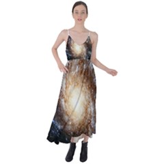 Galaxy Space Tie Back Maxi Dress by Sabelacarlos