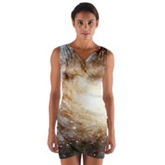 Galaxy Space Wrap Front Bodycon Dress by Sabelacarlos