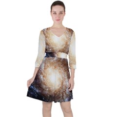 Galaxy Space Ruffle Dress by Sabelacarlos