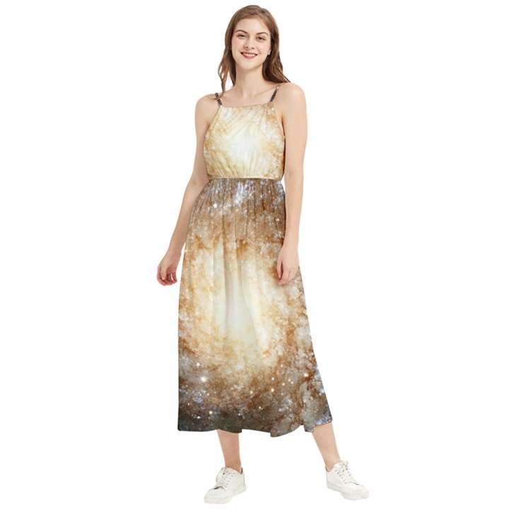 Galaxy Space Boho Sleeveless Summer Dress