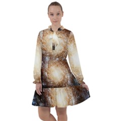 Galaxy Space All Frills Chiffon Dress by Sabelacarlos