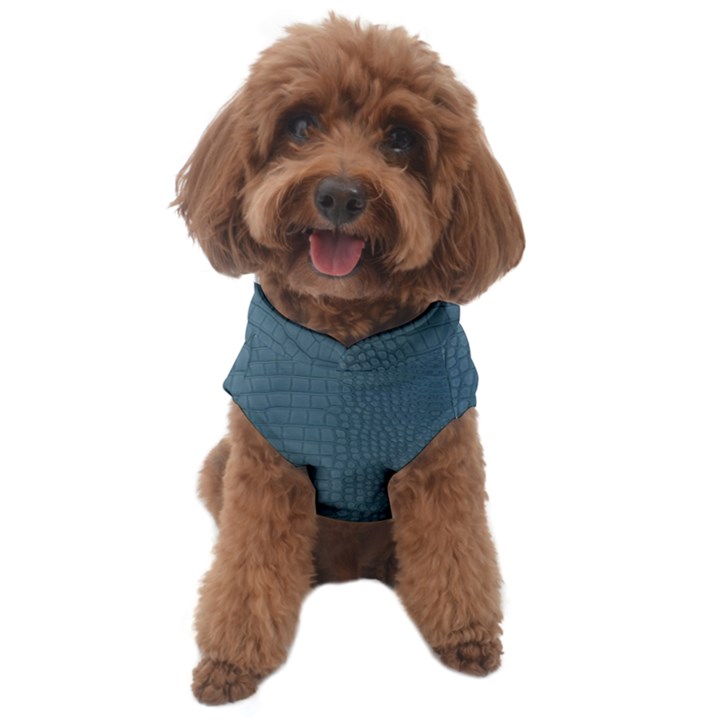 Turquoise Alligator Skin Dog Sweater