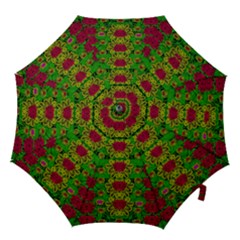 Rainbow Forest The Home Of The Metal Peacocks Hook Handle Umbrellas (small) by pepitasart