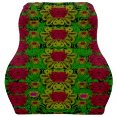 Rainbow Forest The Home Of The Metal Peacocks Car Seat Velour Cushion  by pepitasart