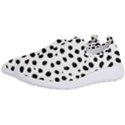 Black And White Seamless Cheetah Spots Men s Slip On Sneakers View2